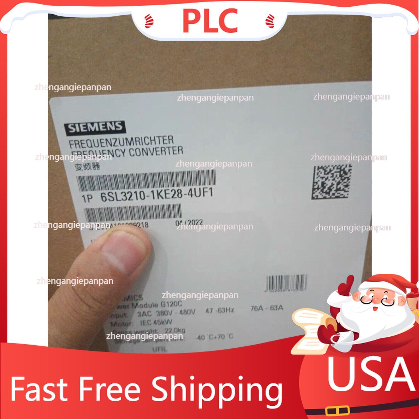 New Siemens 6SL3 210-1KE28-4UF1 6SL3210-1KE28-4UF1 SINAMICS G120C 45KW Inverter
