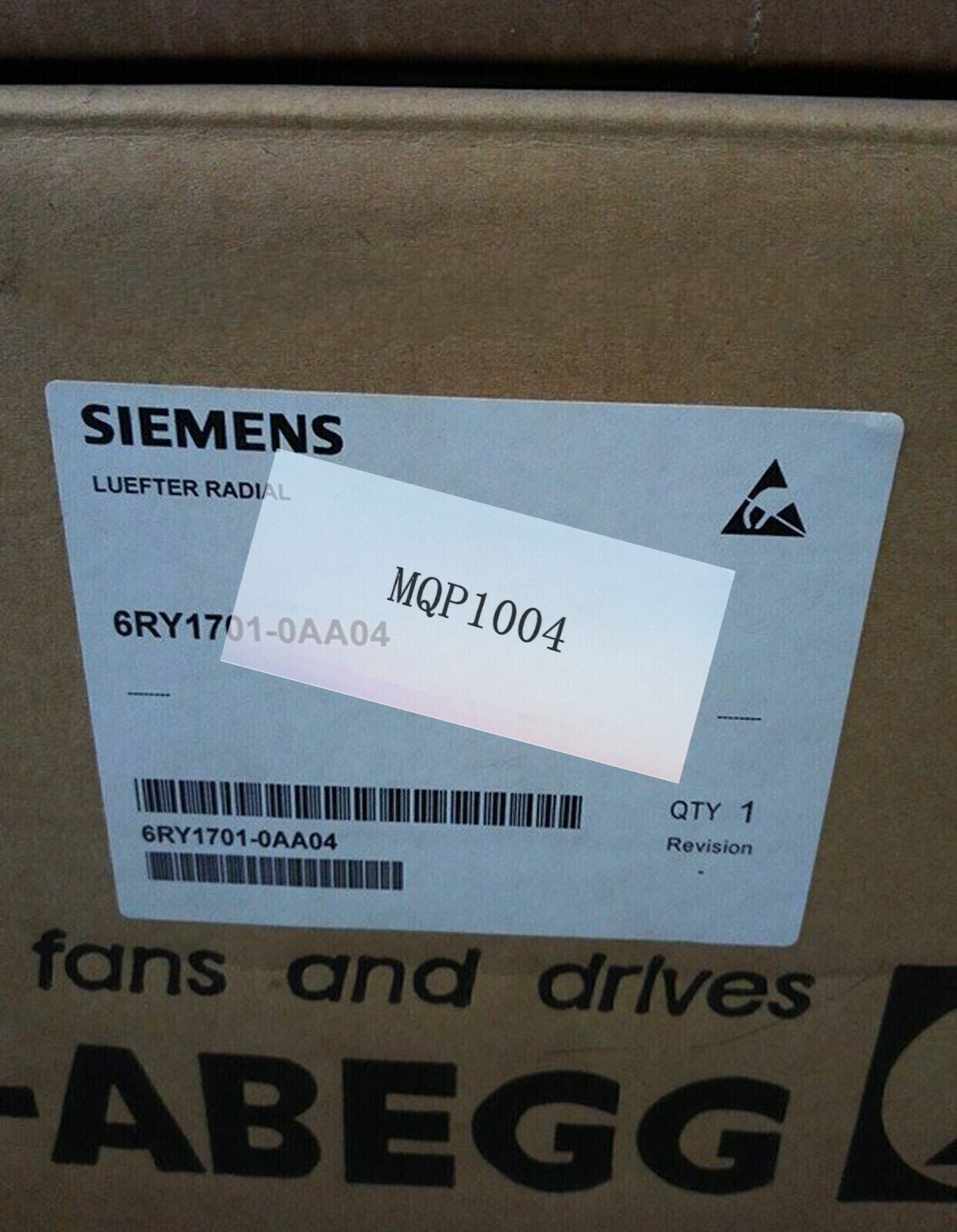 1PCS Brand NEW IN BOX Siemens 6RA70 Radial Cooling Fan - 6RY1701-0AA04