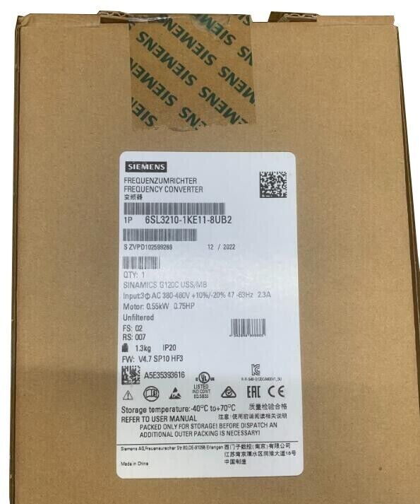 6SL3210-1KE11-8UB2 New Siemens A-level Filter Version 6SL3210-1KE11-8UB2 IPCS