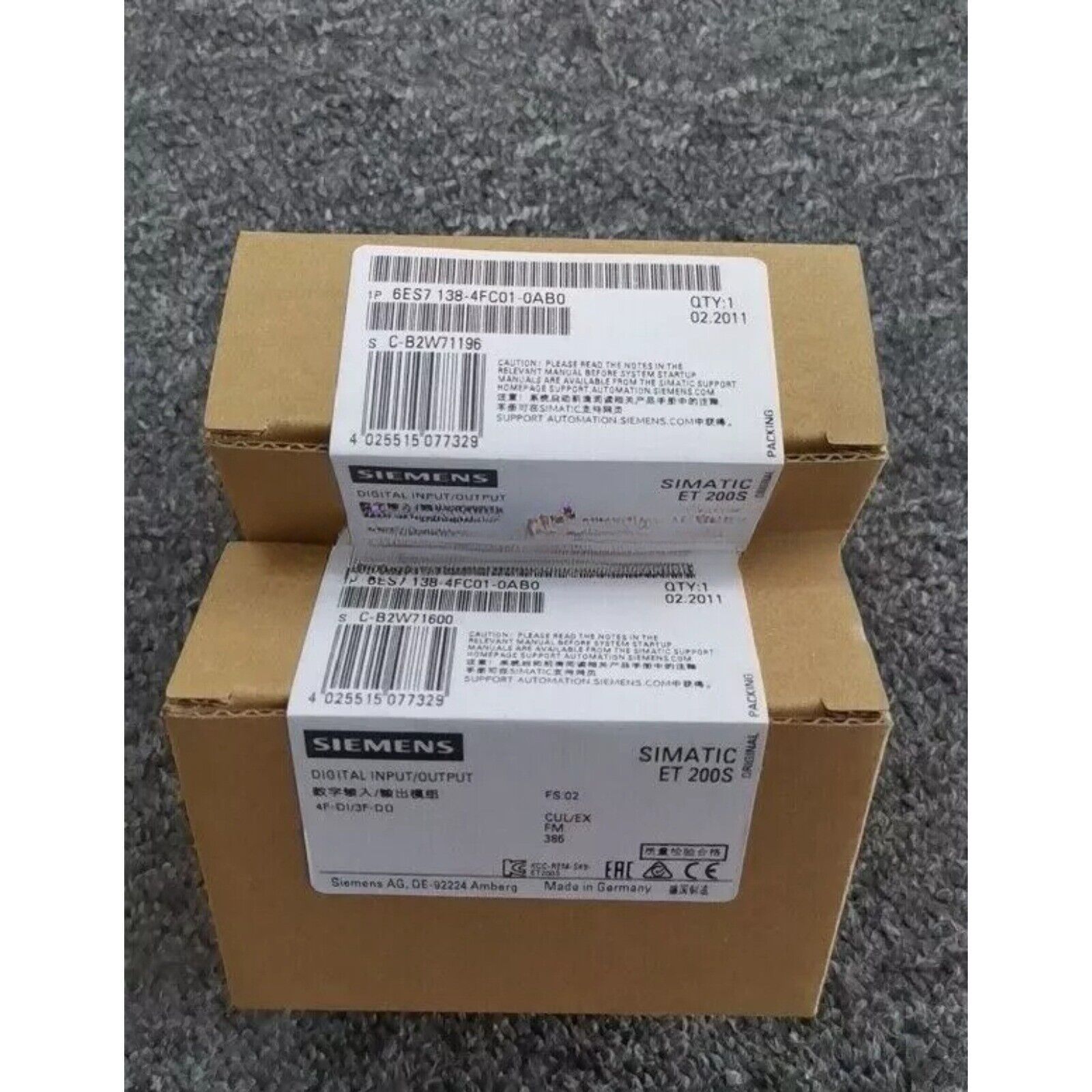 NEW Siemens 6ES7 138-4FC01-0AB0 6ES7138-4FC01-0AB0 DP ELECTRON MODULE FOR ET200S