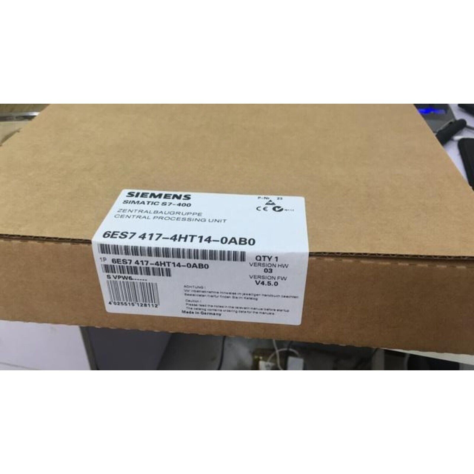 NEW Siemens 6ES7417-4HT14-0AB0 SIMATIC S7-400H CPU 417H 6ES7 417-4HT14-0AB0