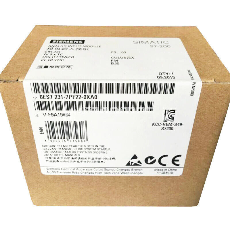 NEW Siemens 6ES7 231-7PF22-0XA0 6ES7231-7PF22-0XA0 S7-200 Analog Input Module