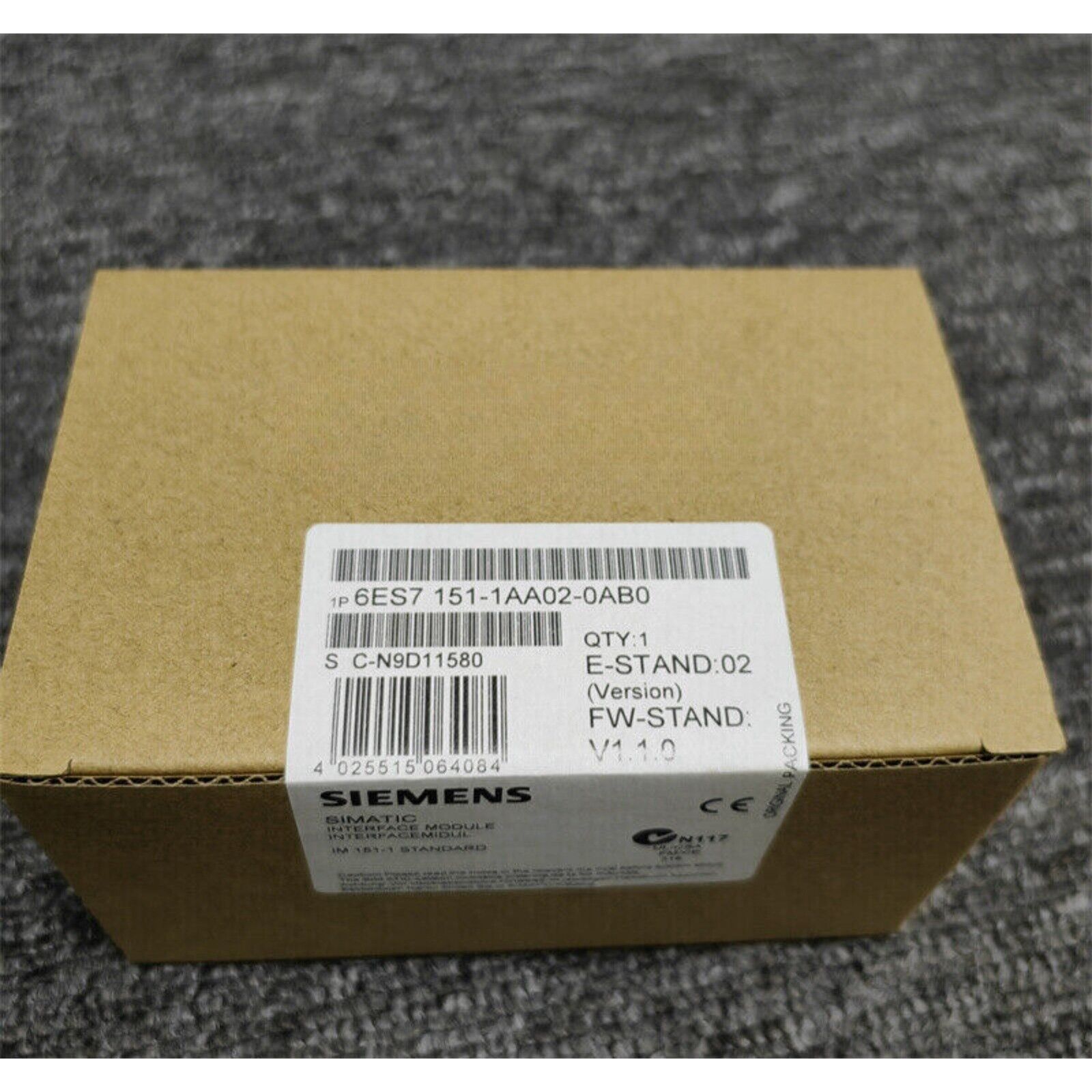 NEW Siemens 6ES7151-1AA02-0AB0 6ES7 151-1AA02-0AB0 INTERFACE MODULE FOR ET200S
