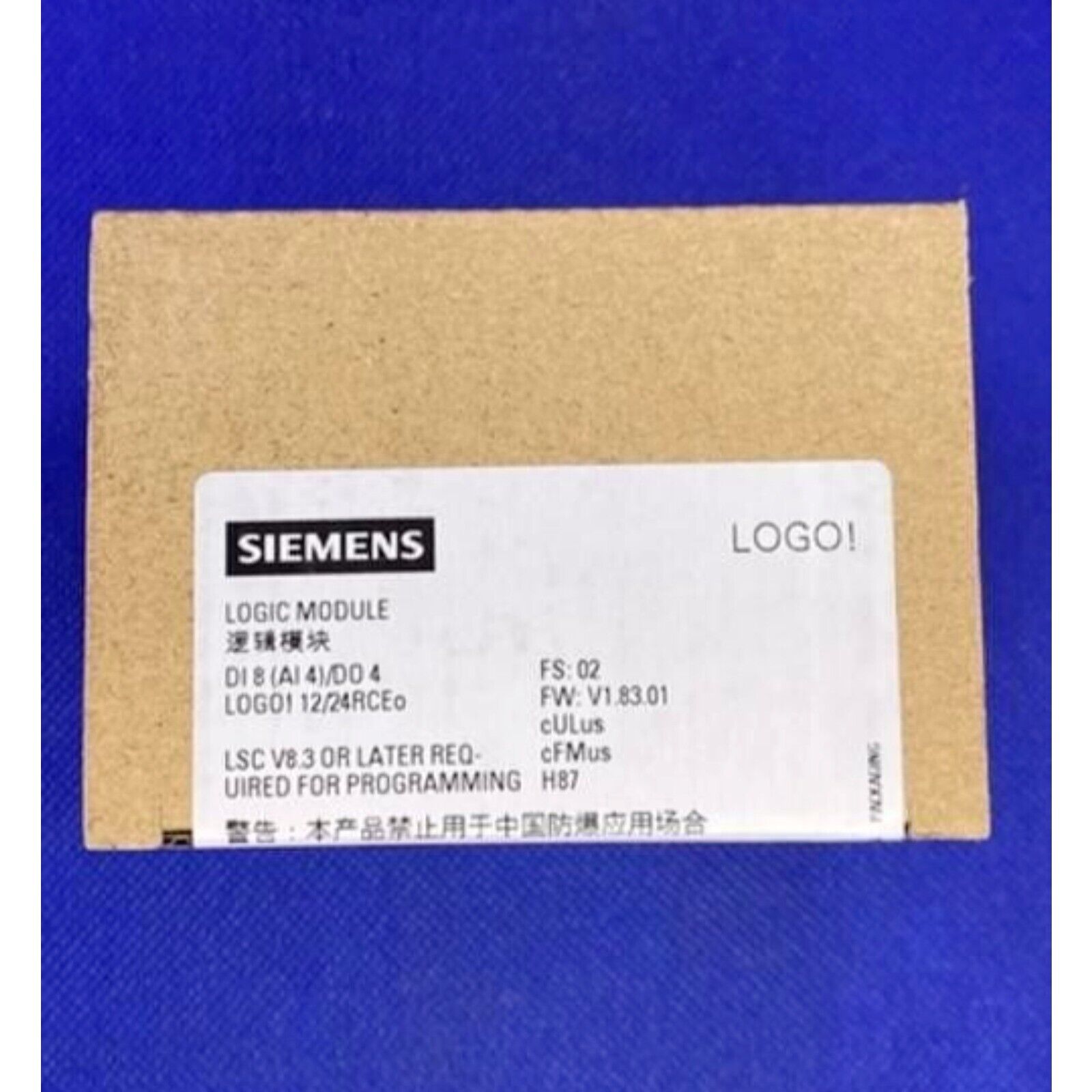 NEW Siemens 6ED1052-2MD08-0BA1 6ED1 052-2MD08-0BA1 LOGO 12/24RCEO logic module