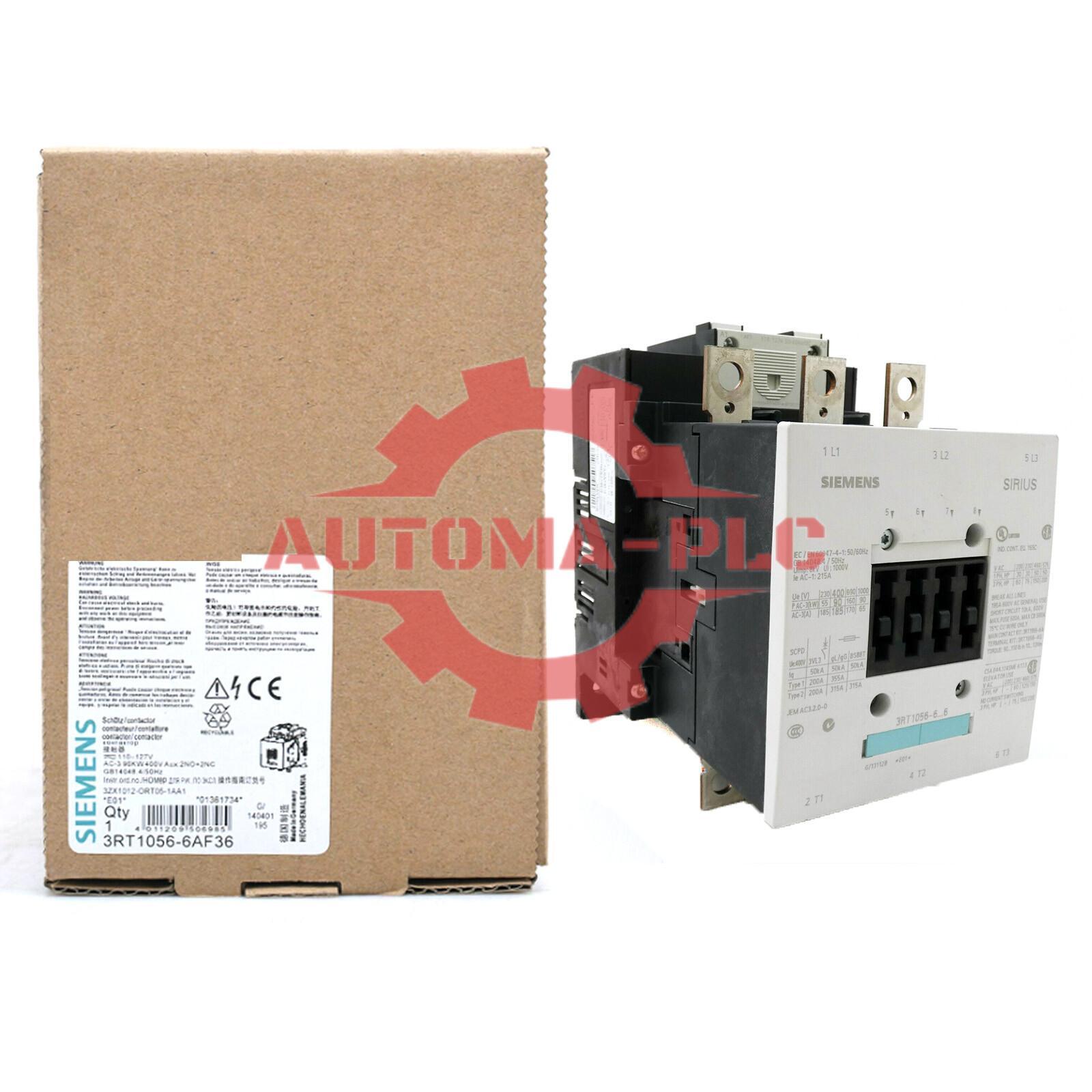 NEW 1PCS In Box SIEMENS 3RT1056-6AF36 3RT10566AF36 Contactor 3 Pole
