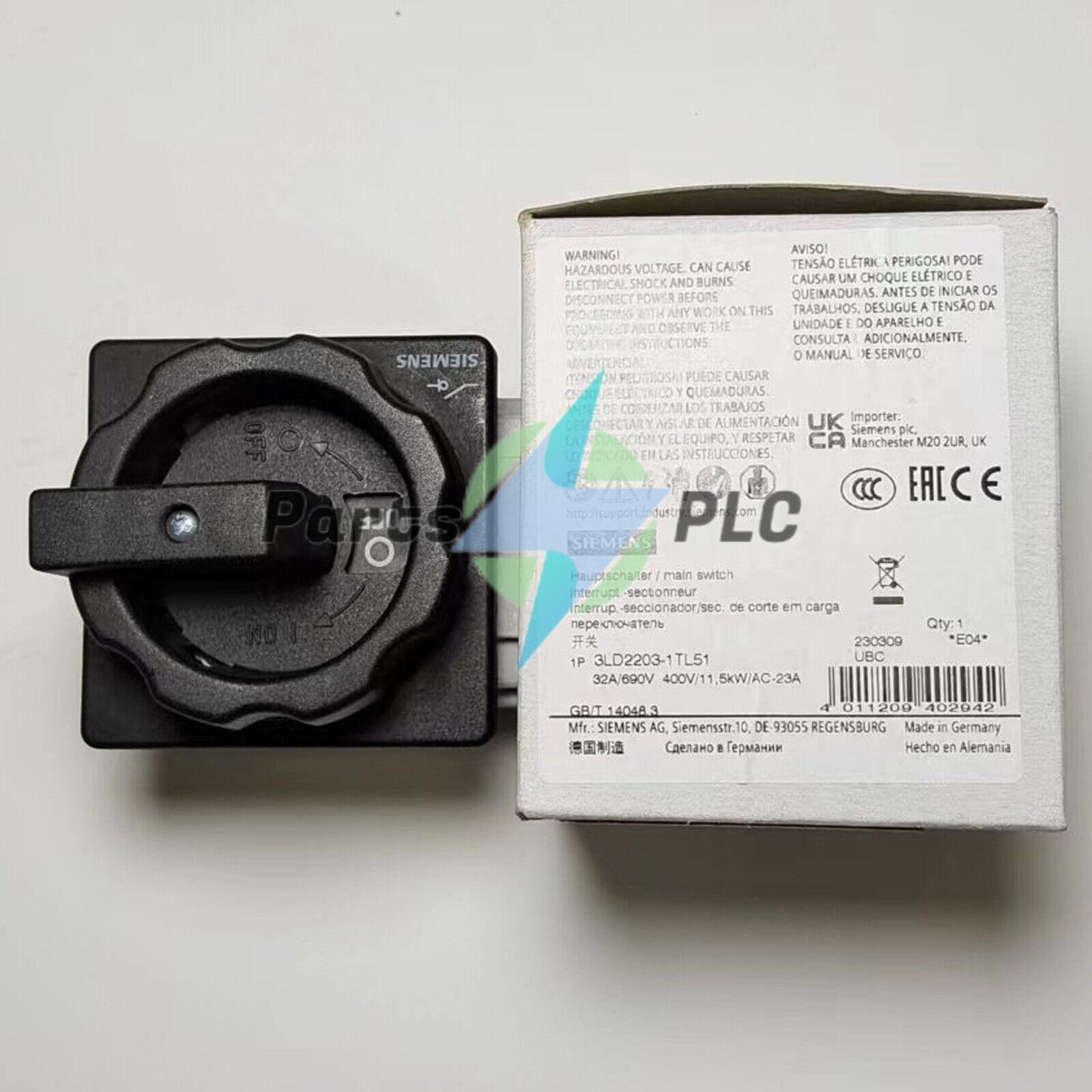 Original 1pcs new Siemens 3LD2203-1TL51 Main Switch