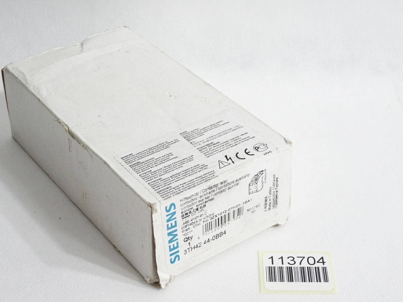 Siemens Auxiliary Contactor 3TH4244-0BB4/New Original Packaging