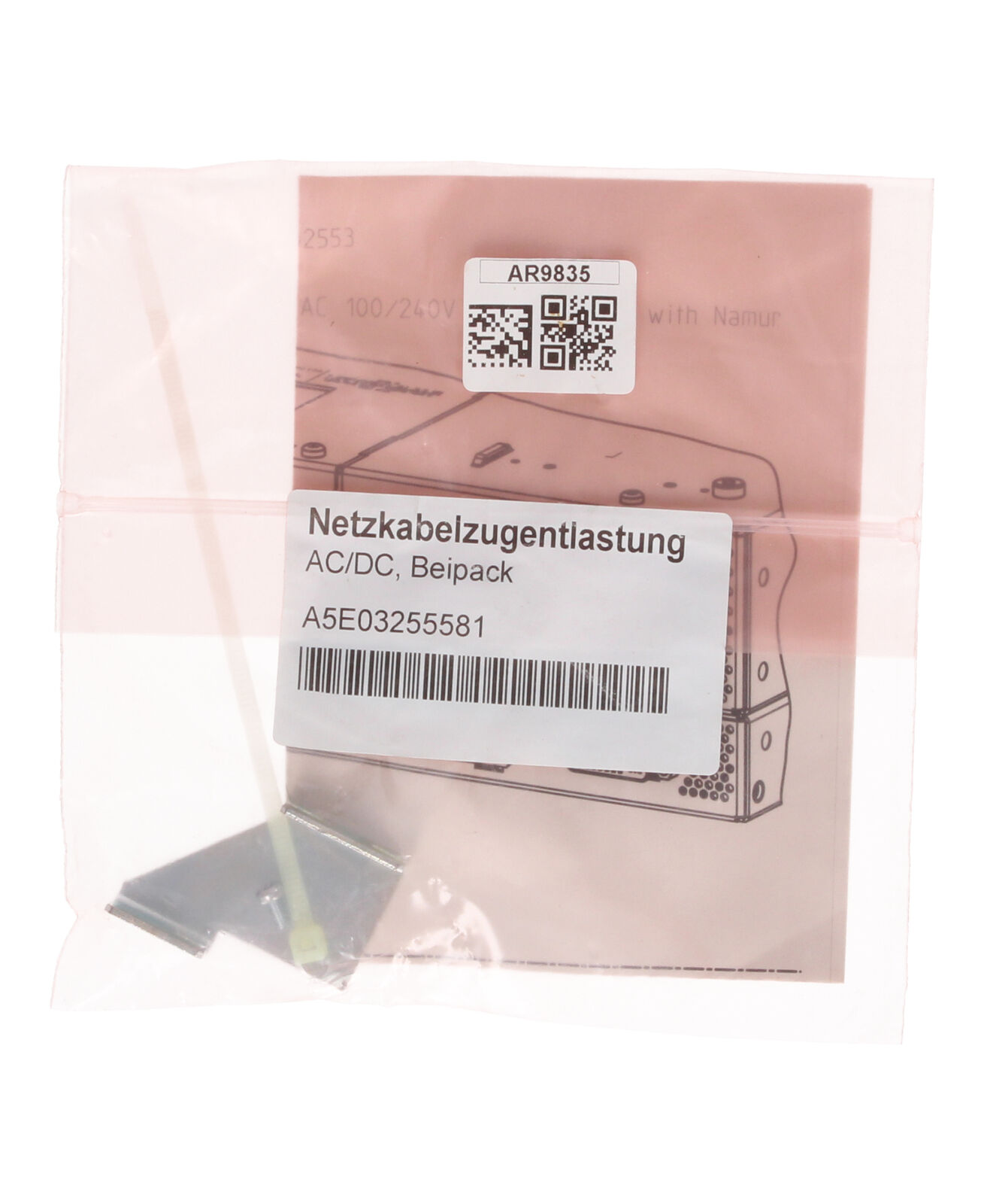 Siemens A5E03255581 Netzkabelzugentlastung Power cord strain relief
