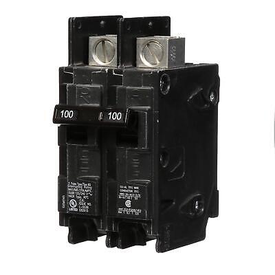 BQ2B100L 100-Amp Double Pole 120/240-Volt 10KAIC Lug In/Lug Out Breaker