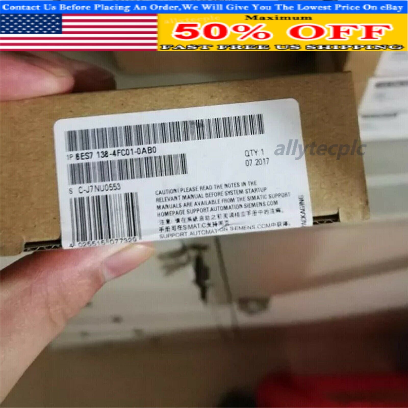 New Siemens 6ES7 138-4FC01-0AB0 6ES7138-4FC01-0AB0 Electronics module f. ET200S