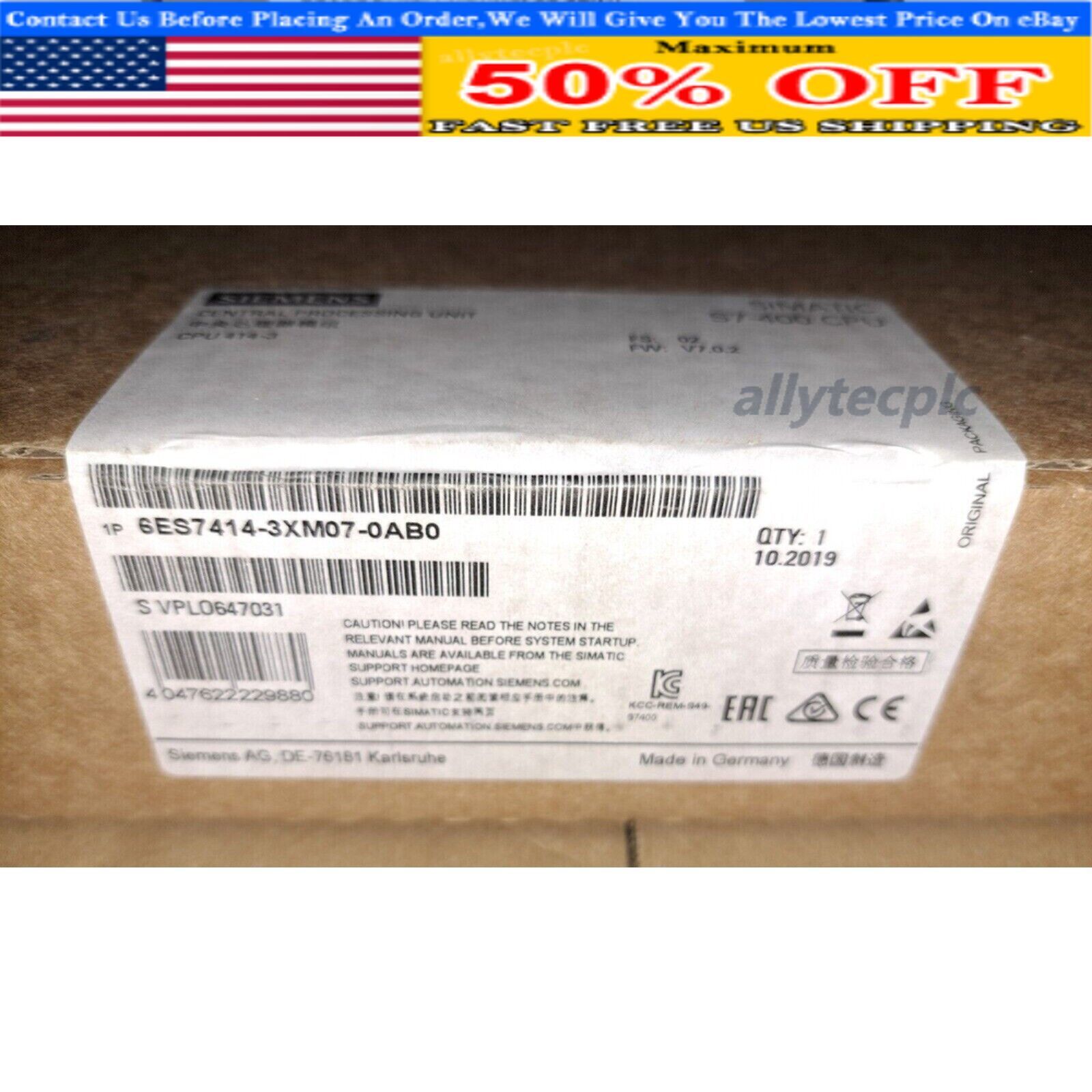 New Siemens 6ES7 414-3XM07-0AB0 6ES7414-3XM07-0AB0 SIMATIC S7-400 CPU 414-3