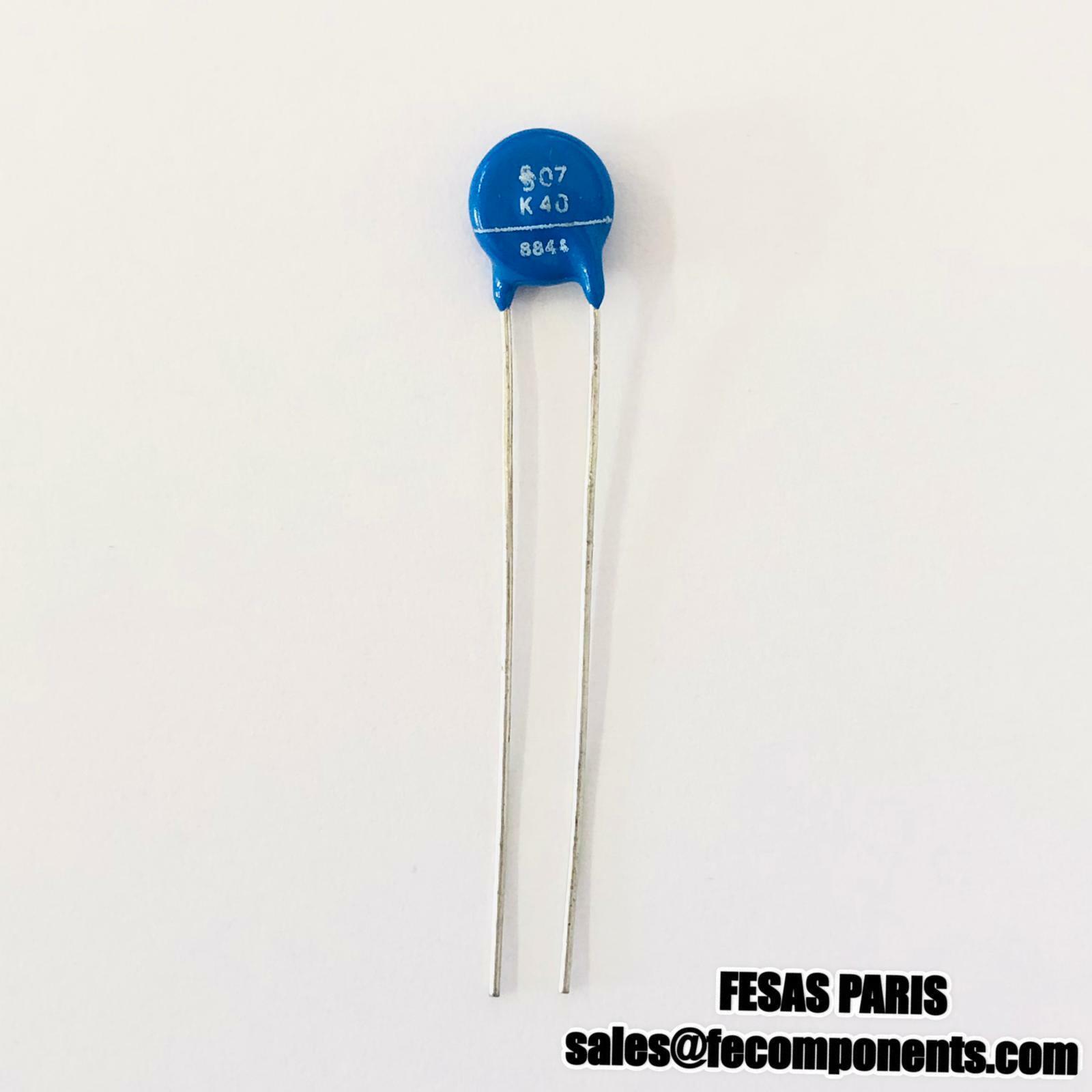 SIEMENS B72207S0400K101 Varistors 40VAC 56VDC 10% 7mm (2Pcs)