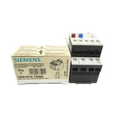 SIEMENS 3RB1016-1NB0 600VAC 0.4-1.6A NSMP