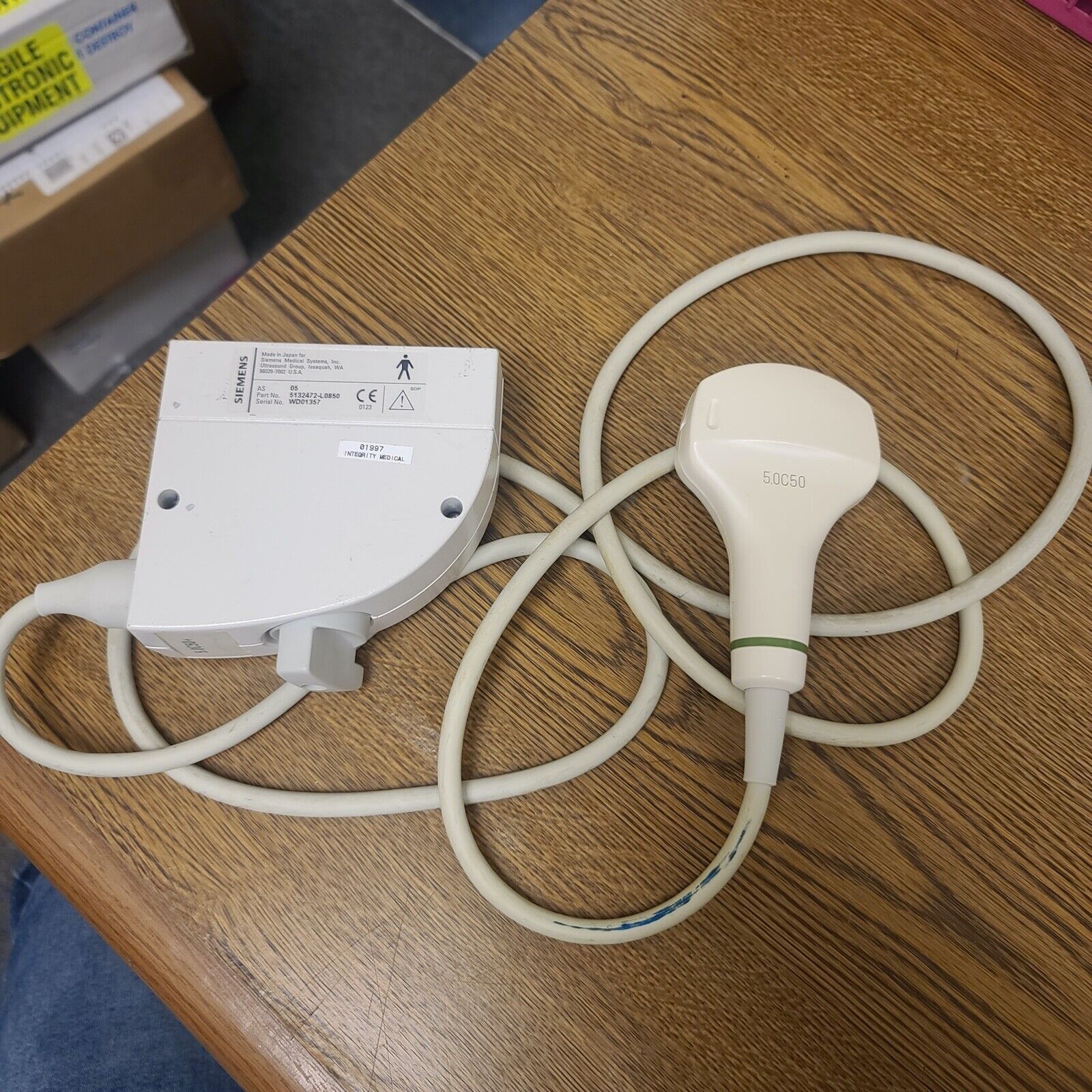 Siemens 5.0C50  Convex Array Ultrasound Transducer for Sonoline Sienna