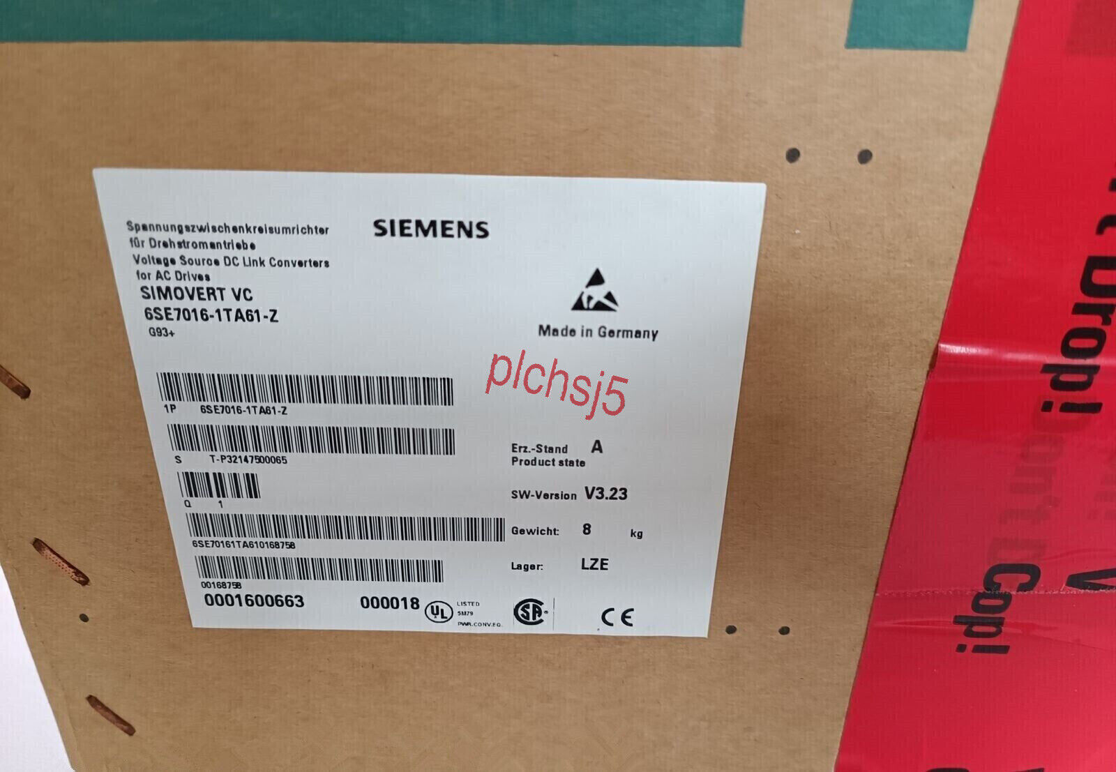 6SE7 016-1TA61-Z NEW SIEMENS 6SE7016-1TA61-Z INVERTER COMPACT UNIT