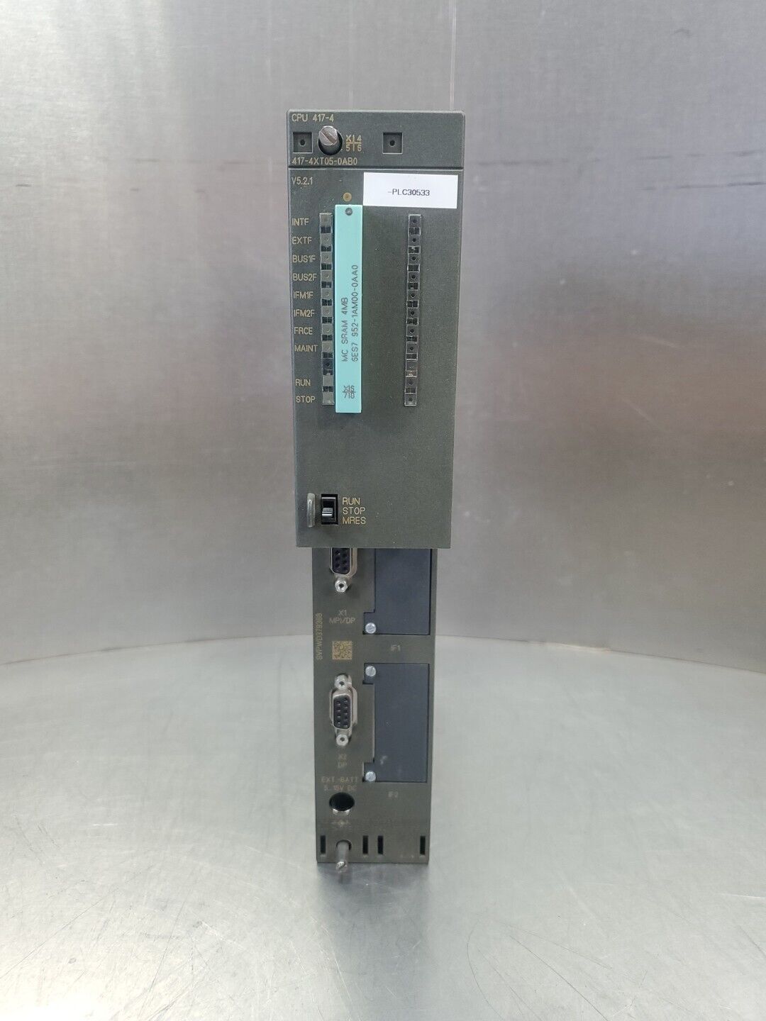 Siemens 6ES7 417-4XT05-0AB0 Simantic S7 CPU 417-4 Module.                  3E-38