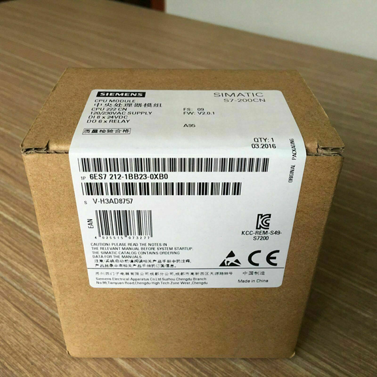 1pc Siemens 6ES7 212-1BB23-0XB0 6ES72121BB230XB0 New In Box Expedited Shipping
