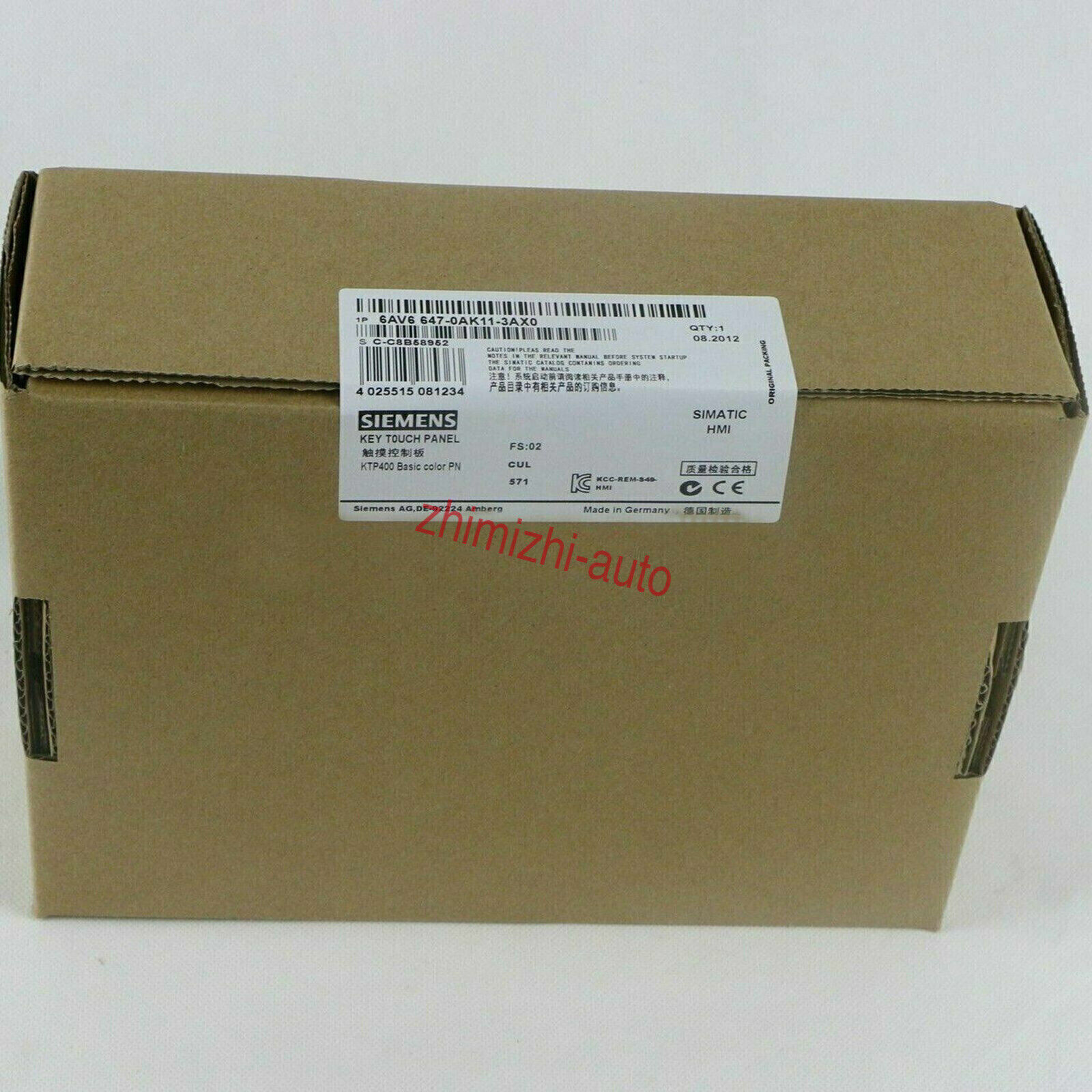 6AV6 647-0AK11-3AX0 SIEMENS 6AV6647-0AK11-3AX0 SIMATIC HMI KTP400 Basic Panel