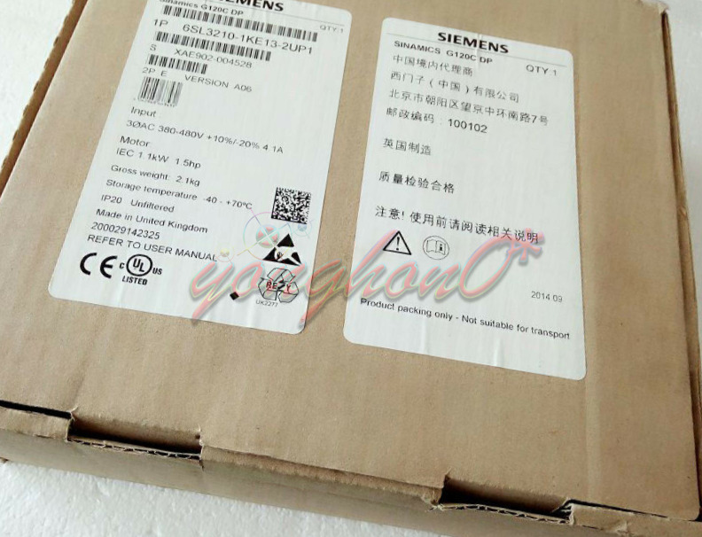 1PCS NEW Siemens 6SL32101KE132UP1 Inverter 6SL3210-1KE13-2UP1