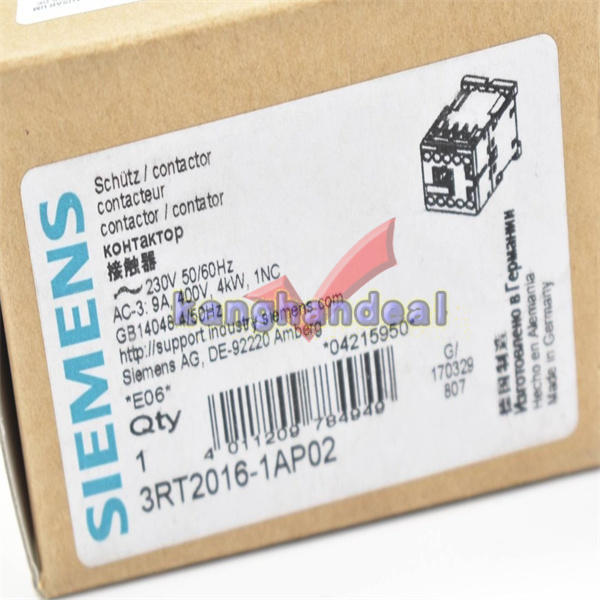 1PCS NEW Siemens Contactor 3RT2016-1AP02