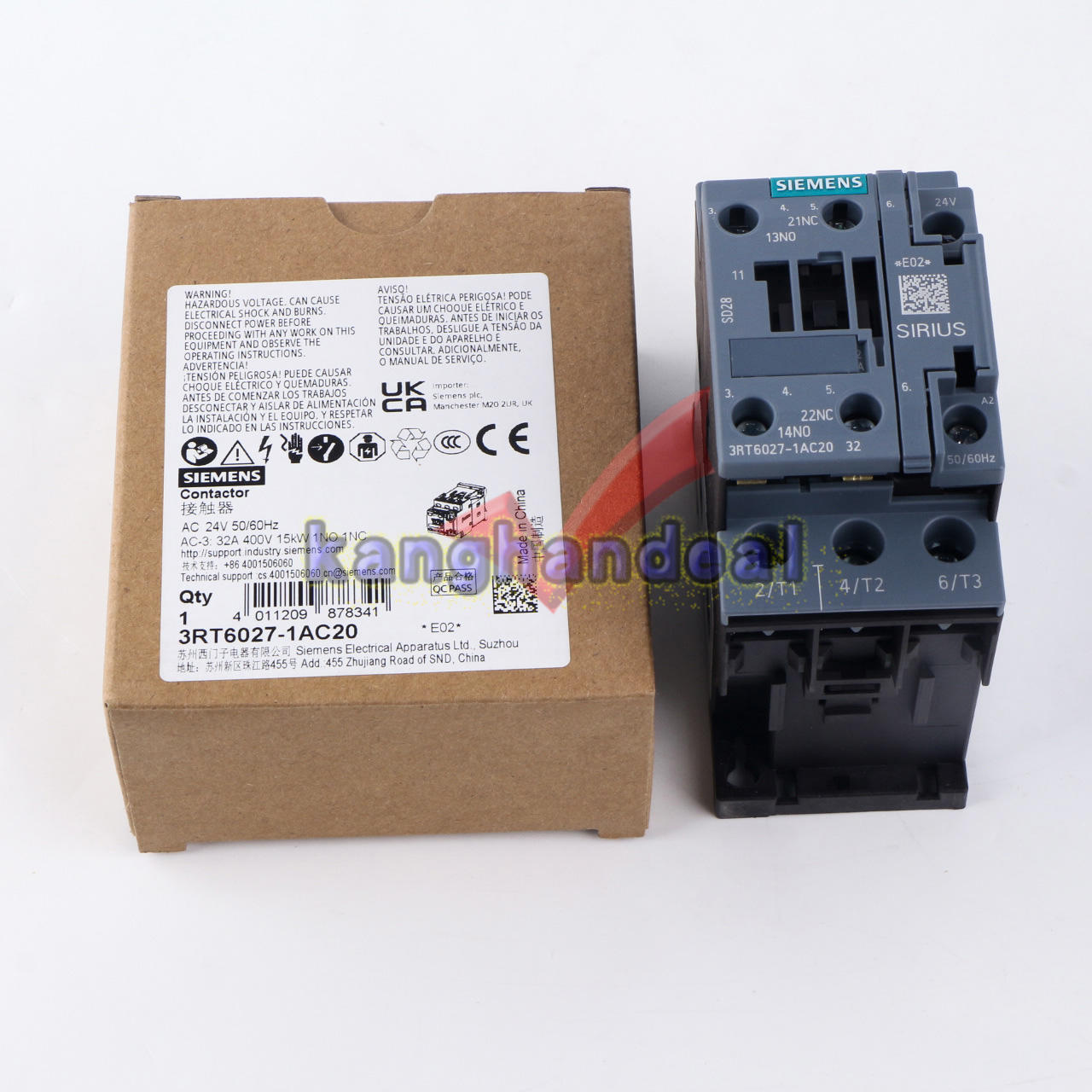 1PC New Siemens 3RT6027-1AC20 AC24V