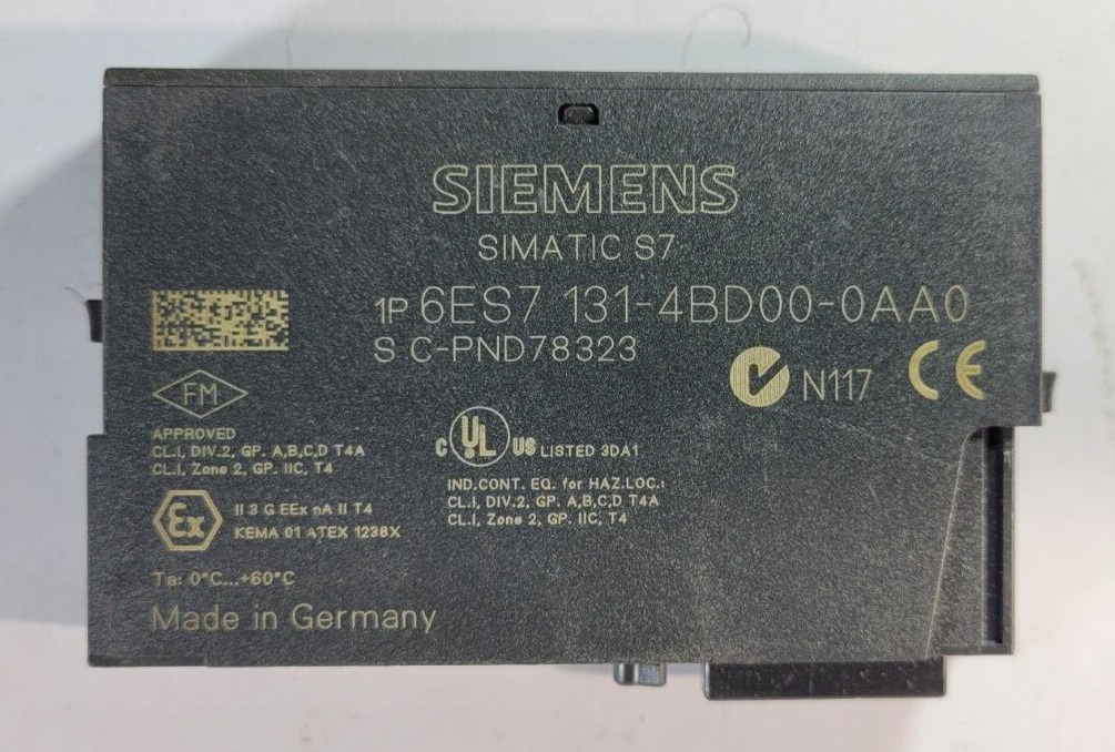 SIEMENS SIMATIC S7 6ES7 131-4BD00-0AA0 DIGITAL INPUT MODULE