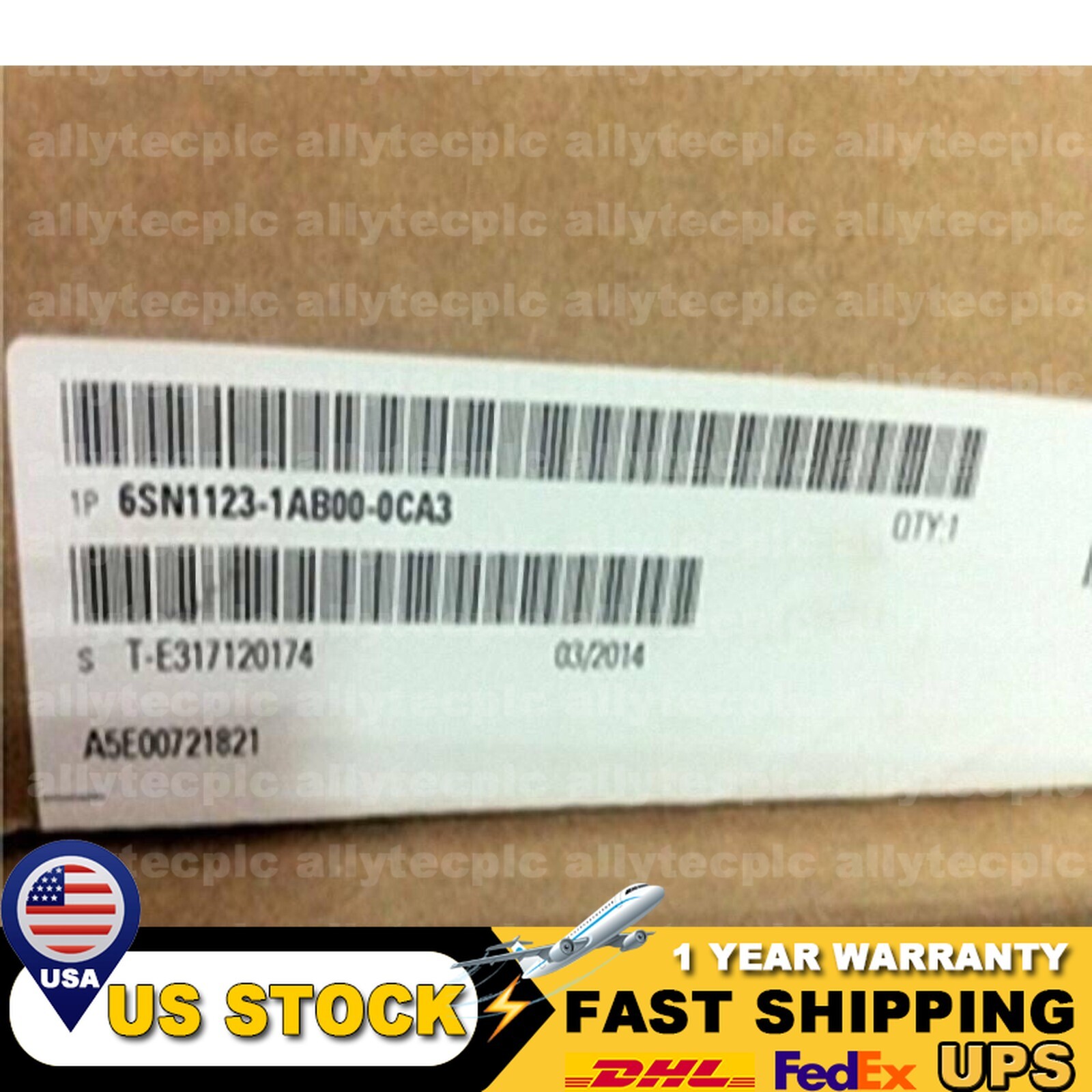 Siemens 6SN1123-1AB00-0CA2 PLC Module 6SN1 123-1AB00-0CA2 New