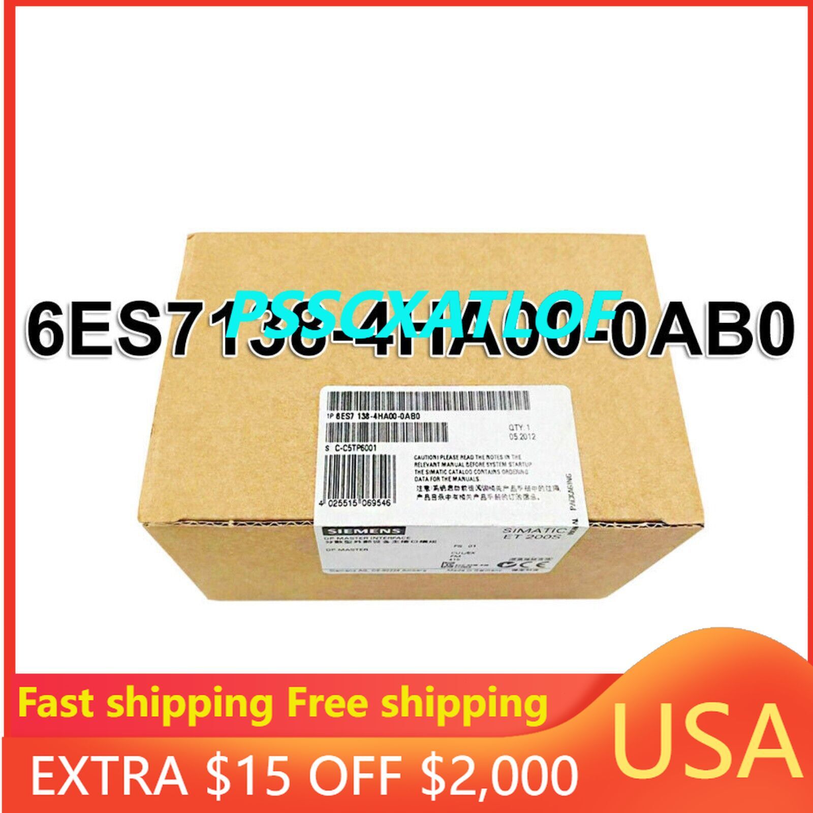 New Siemens 6ES7138-4HA00-0AB0 6ES71384HA000AB0 master interface for ET200S