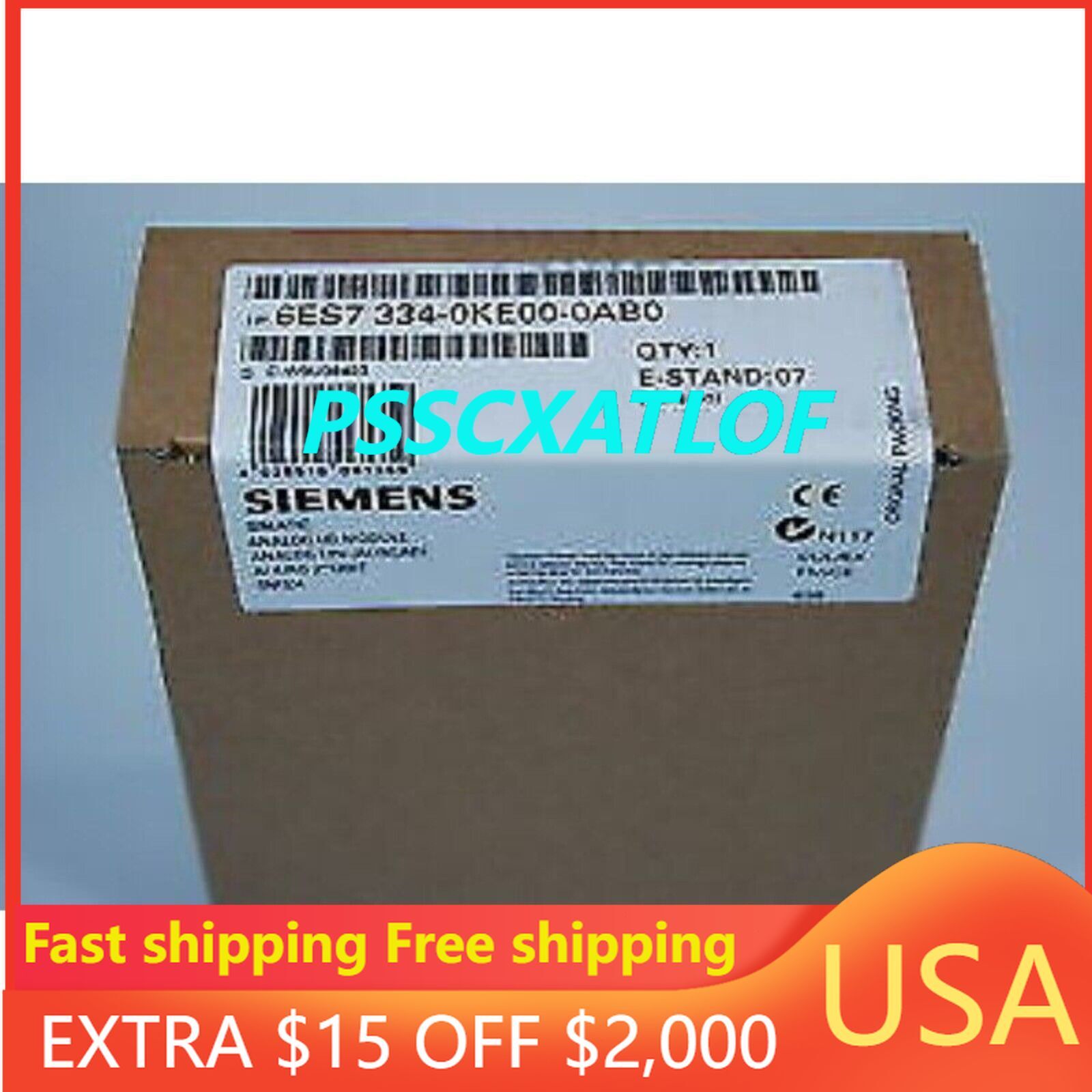 Brand New Siemens 6ES7334-0KE00-0AB0 6ES7 334-0KE00-0AB0 SM334 Analog Volt/RTD