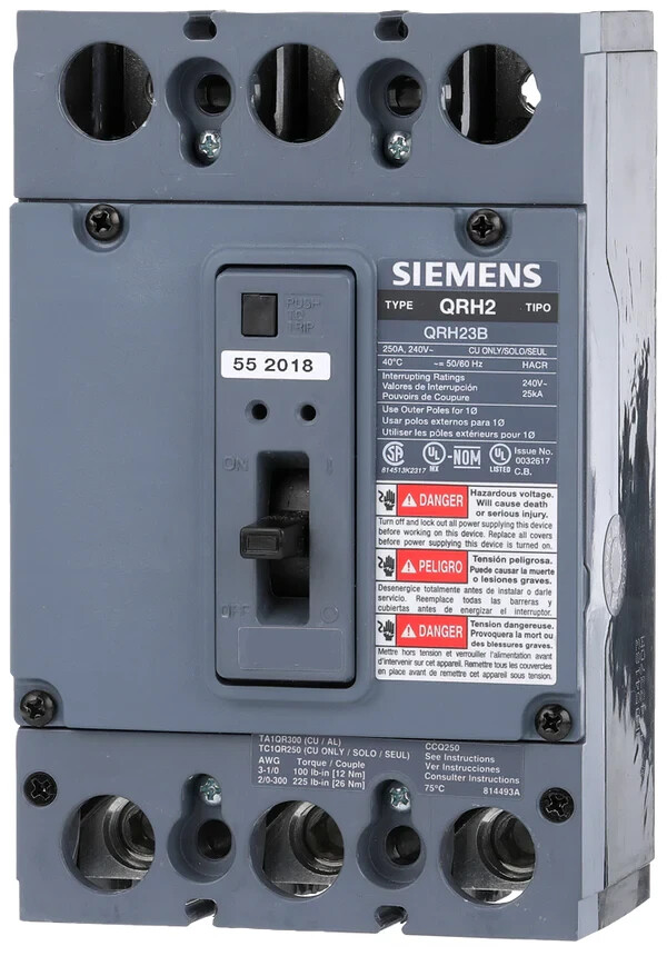 Siemens QRH23B125 240V Circuit Breaker