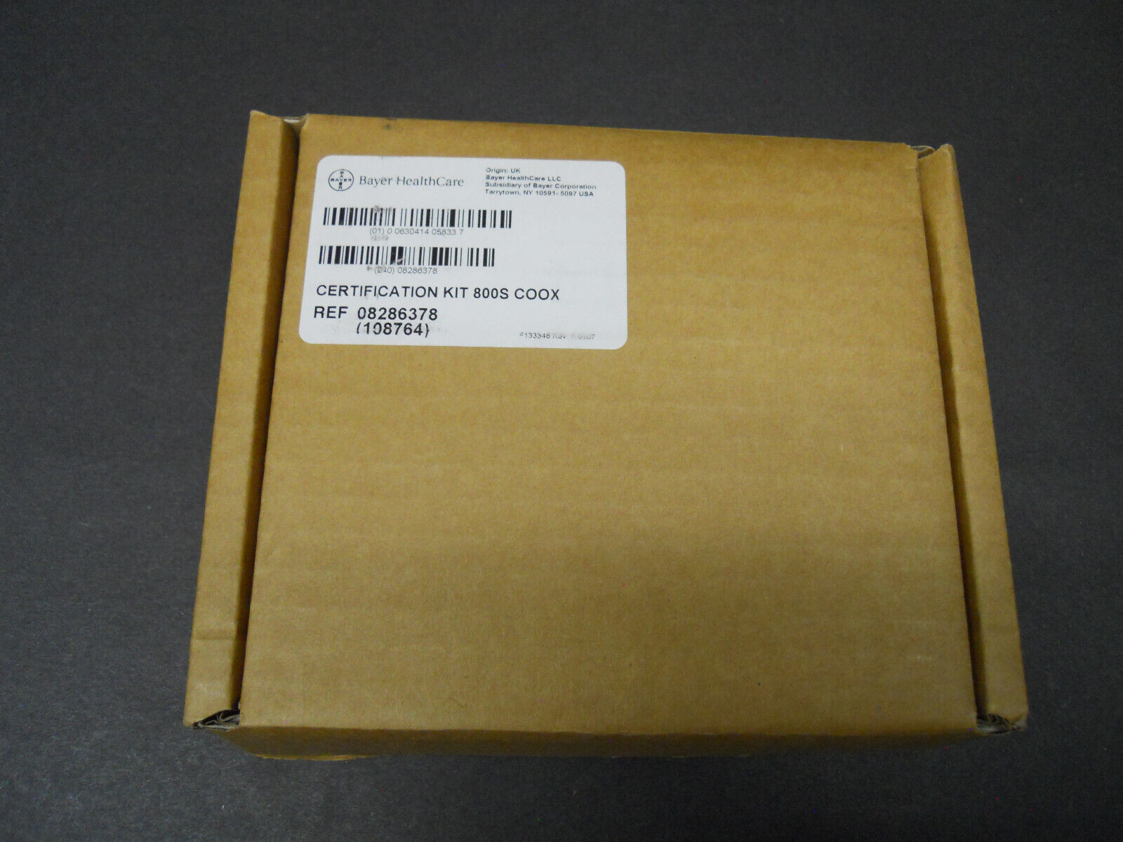 Siemens Bayer Rapidlab 800 Series CO-OX Certification Kit P/N: 108764 - 10327954
