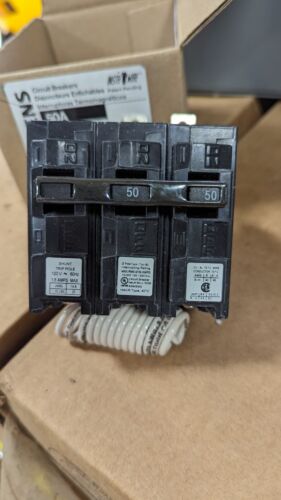 SIEMENS B25000S01 2POLE 50AMP SHUNT TRIP BOLT ON BREAKER NEW