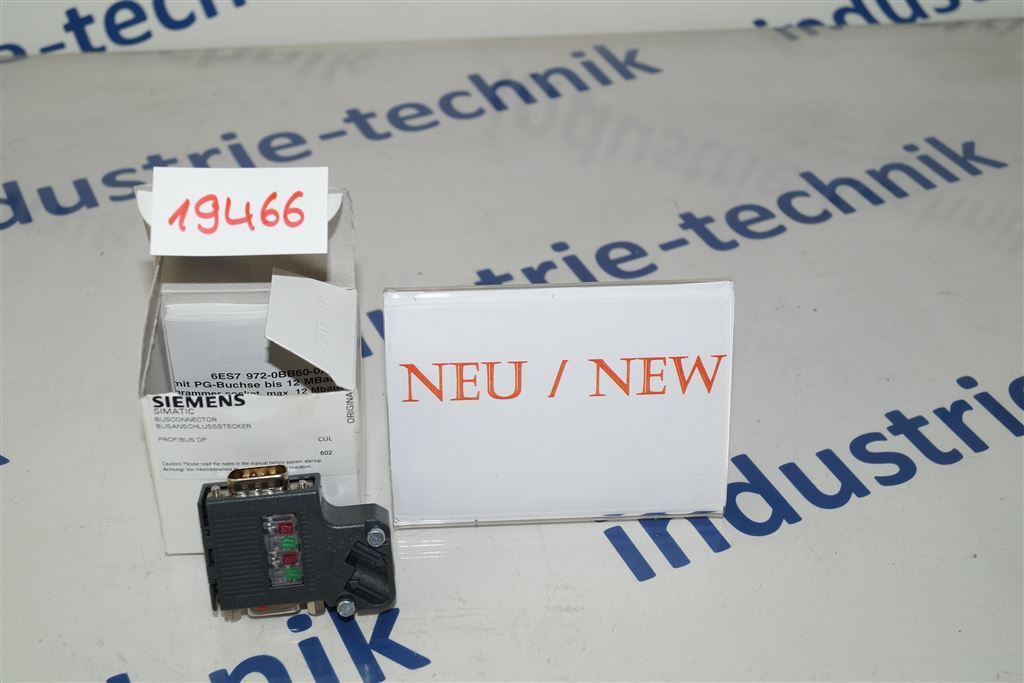 SIEMENS Simatic 6ES7 972-0BB60-0XA0 Bus Connector 6ES79720BB600XA0