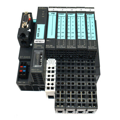 Siemens Simatic S7 6ES7 PLC Assembly w/ Interface, Power, and Electronics Module