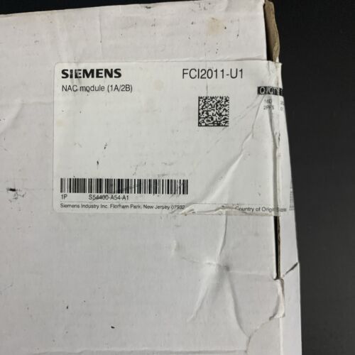 Siemens FCI2011-U1 NAC Expansion Module Brand New Sealed! See Photos