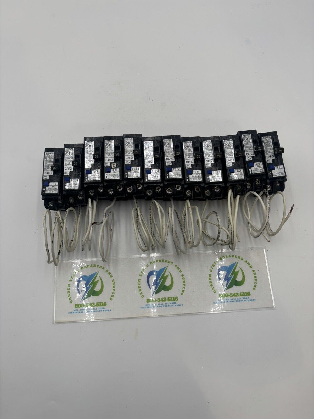 Lot Of 12-Siemens BA120AFCH Bolt On 120V Combo AFCI Circuit Breaker Used BAFH2
