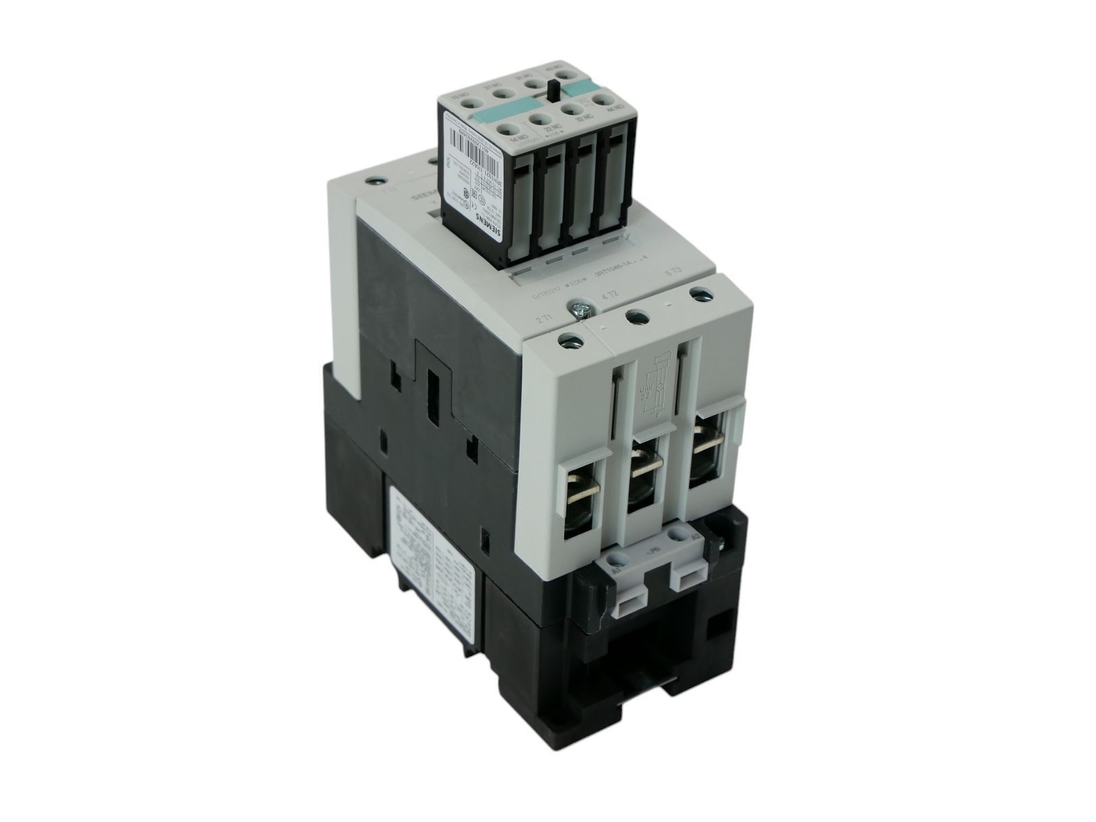 Siemens 3RT1046-1AP04 E:06 Power Contactor + 3RH1921-1HA22 Auxiliary Contactor -Unused-