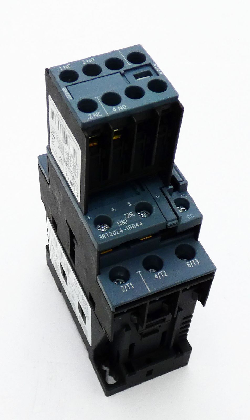 Siemens Sirius 3RT2024-1BB44 E:04 Contactor + 3RH2911-1HA11 E:03 -used-