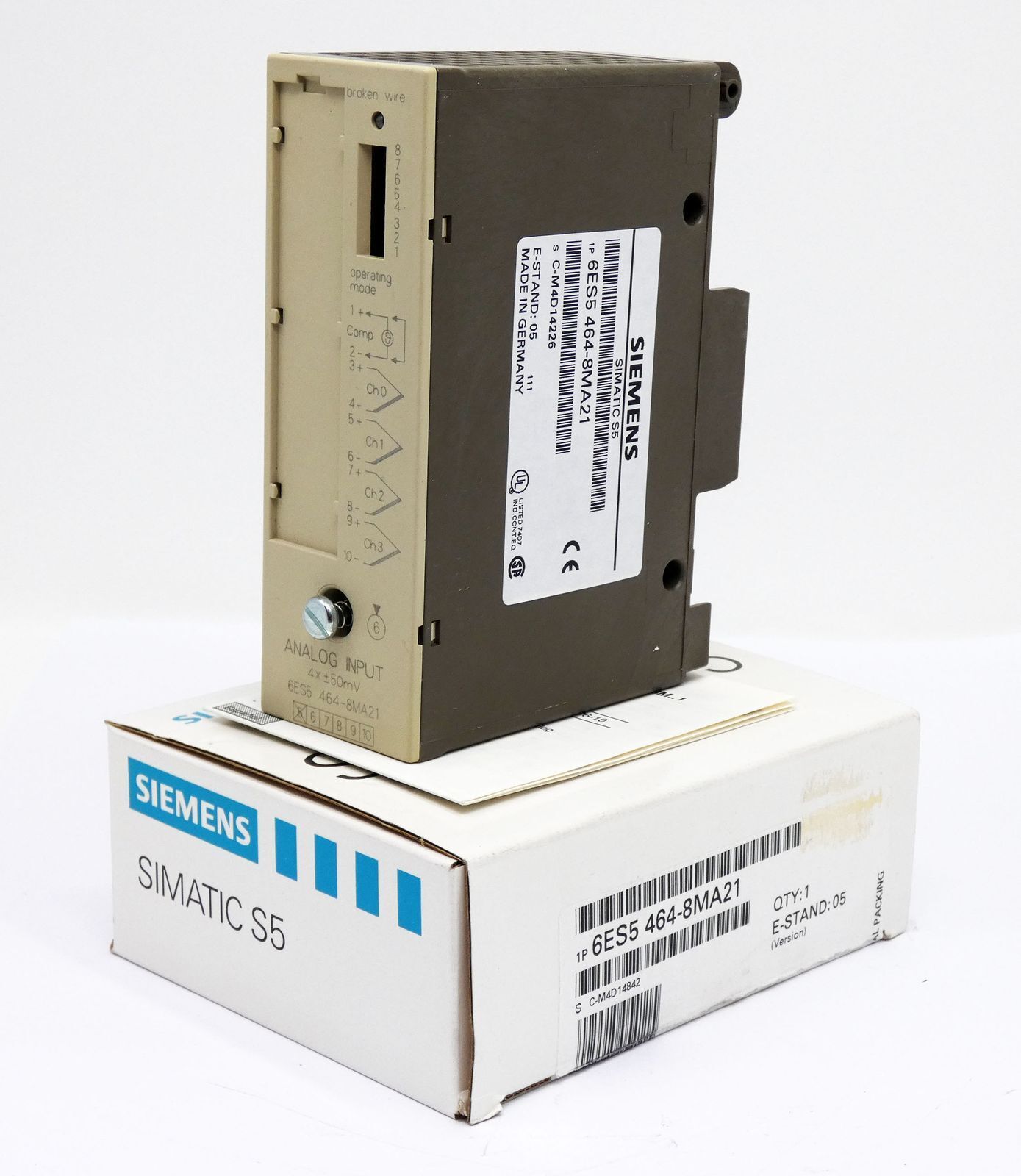 Siemens Simatic S5 6ES5 464-8MA21 Ver. 05 Analog Input Module -Unused/Original Packaging-