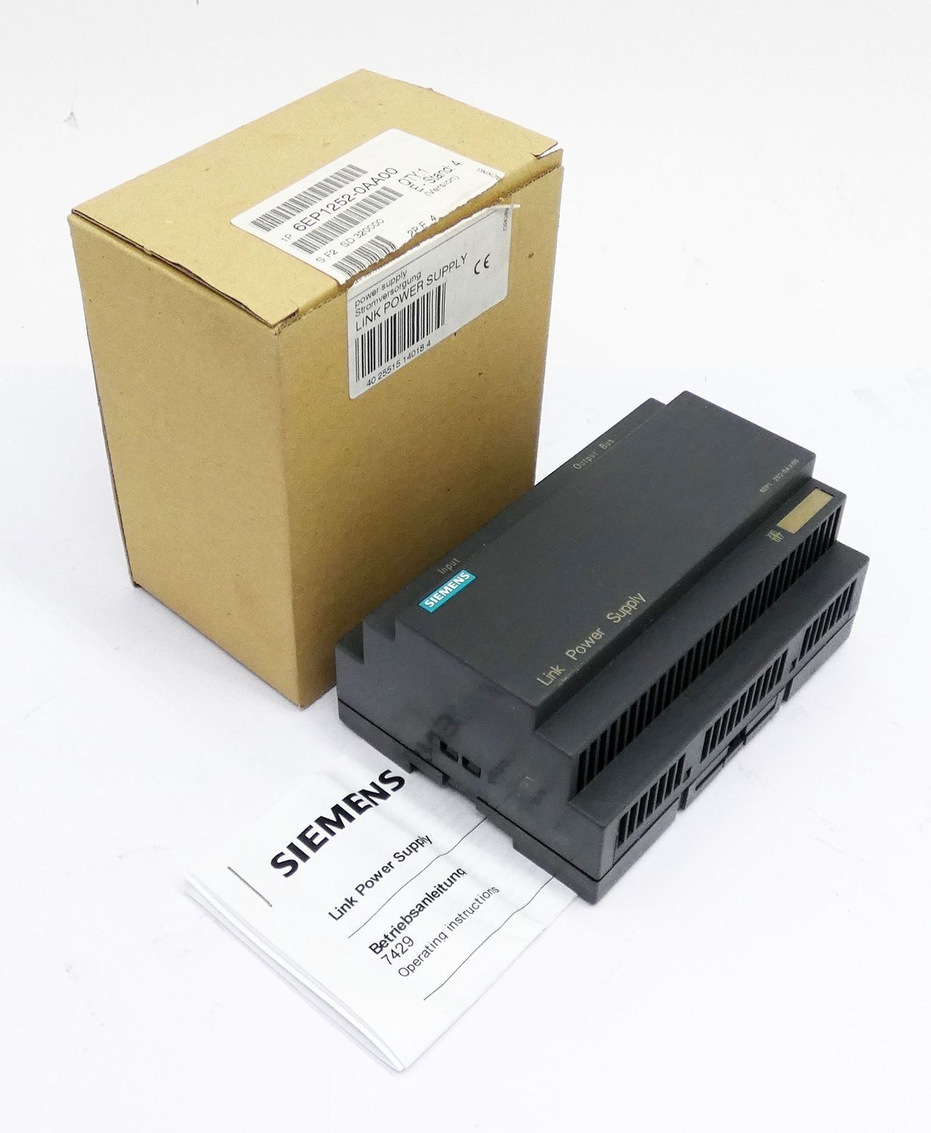 Siemens 6EP1252-0AA00 E-Stand: 04 Power Supply Power Supply -Unused/Original Packaging-