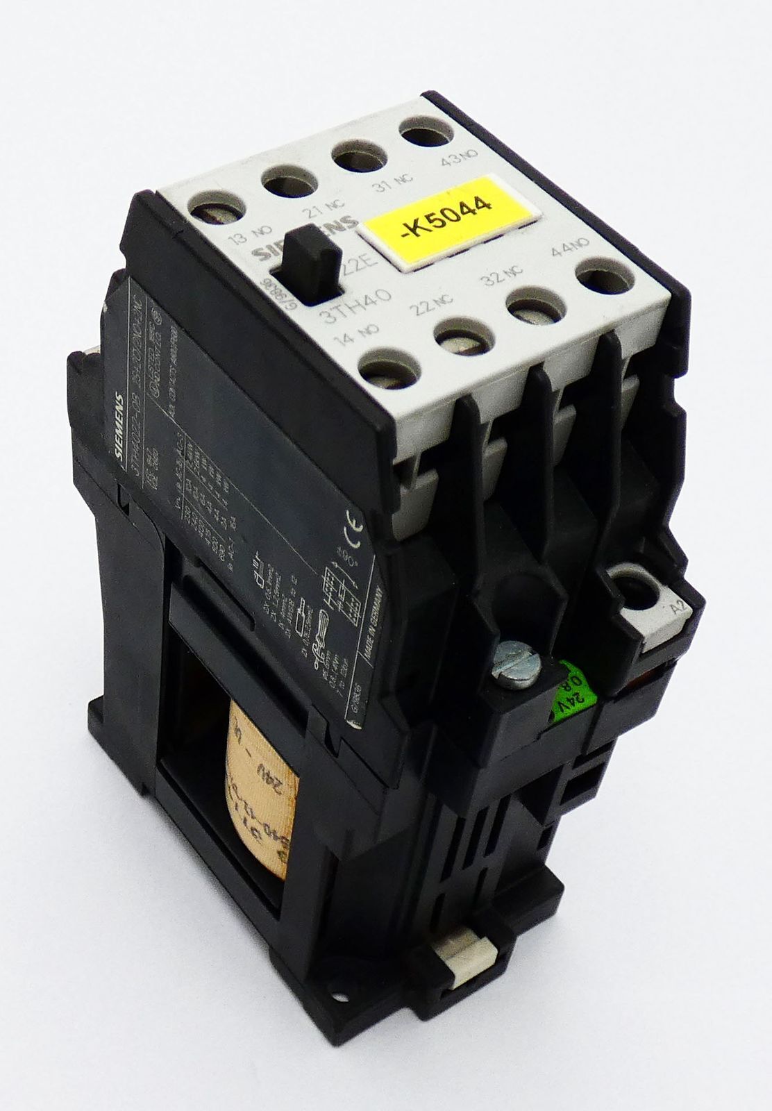 Siemens 3TH4022-0B 3TH4 022-0B Auxiliary Contactor -used-