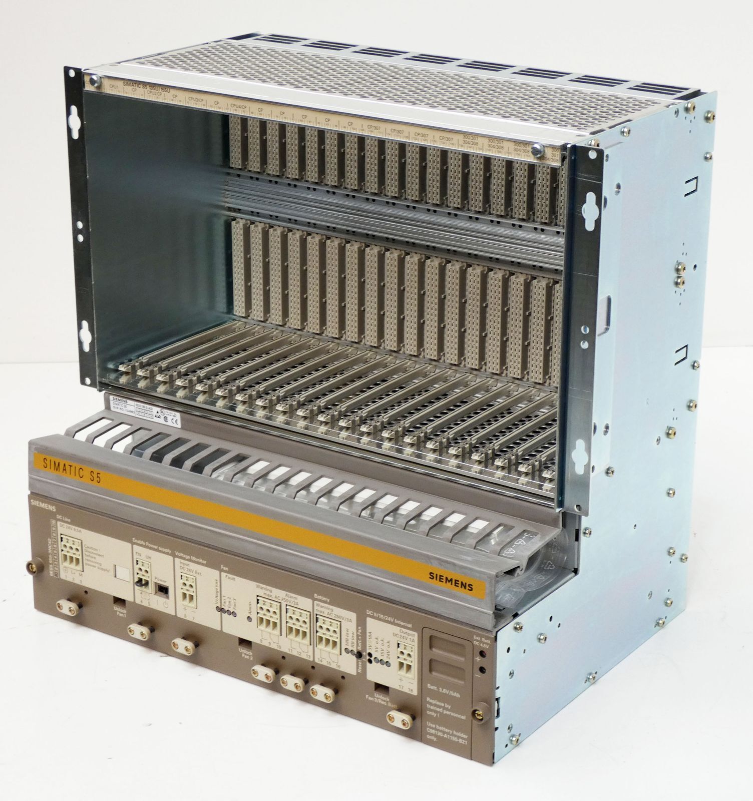 Siemens Simatic S5 6ES5 188-3UA32 E:3 Rack + 6ES5 955-3NC42 E:1 -Unused-