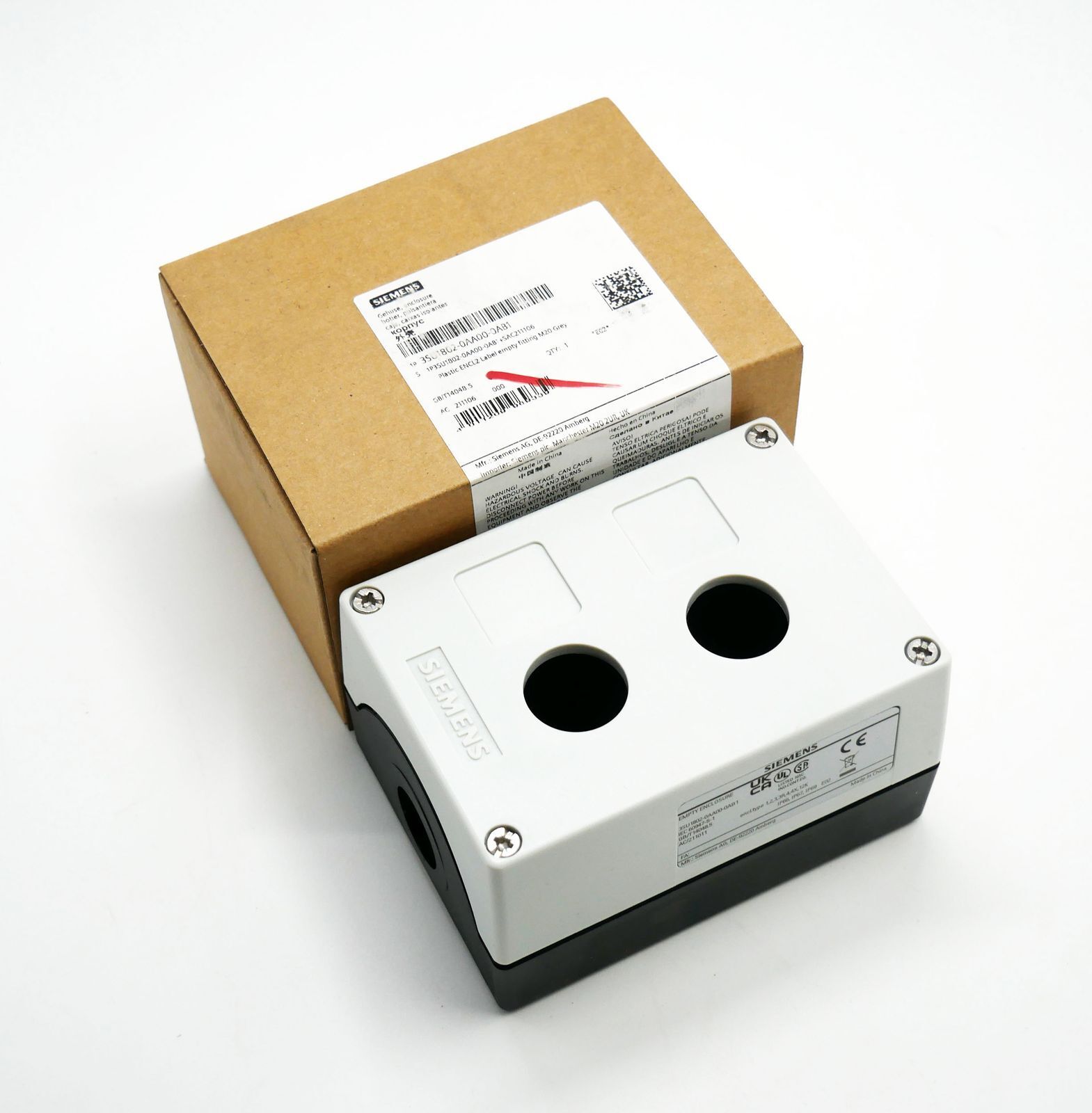 Siemens 3SU1802-0AA00-0AB1 housing for command devices E-stand: 02 -unused/original packaging-