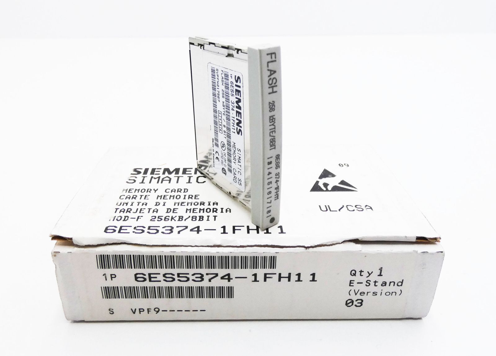 Siemens Simatic S5 6ES5374-1FH11 E-Stand: 03 256kB 8Bit Memory Card -Unused/Original Packaging-