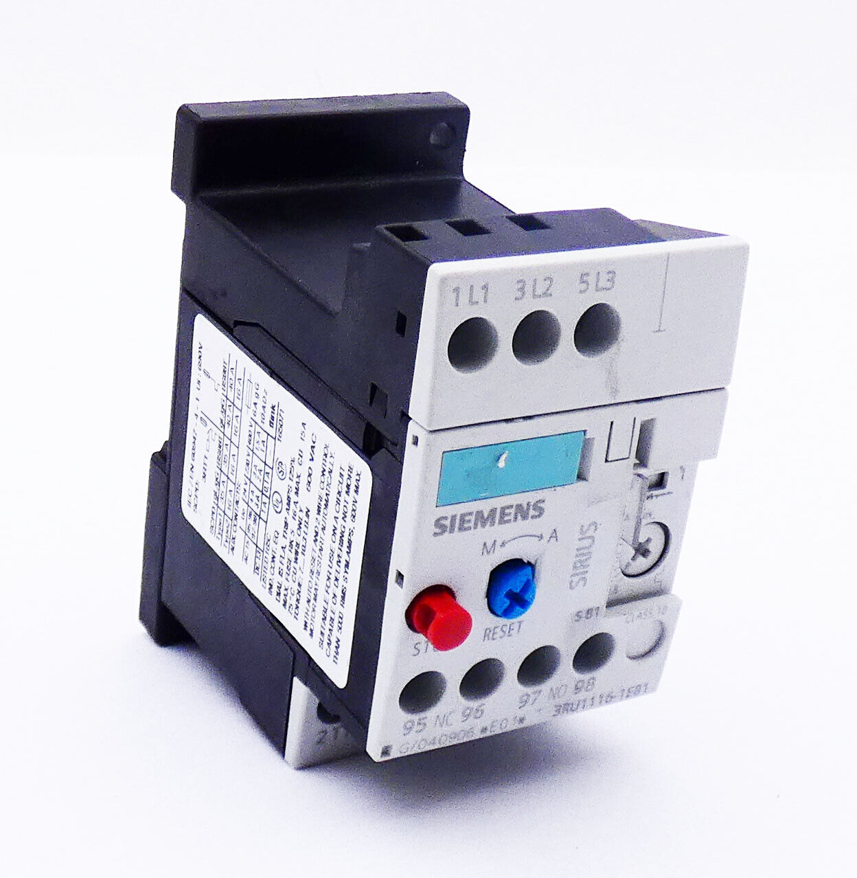 Siemens Sirius 3RU1116-1EB1 E:01 Overload Relay -used-