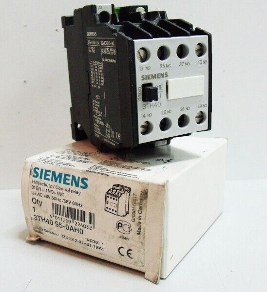 Siemens Contactor 3TH4095-0AH0 3TH40 95-0AH0 -ORIGINAL PACKAGING-
