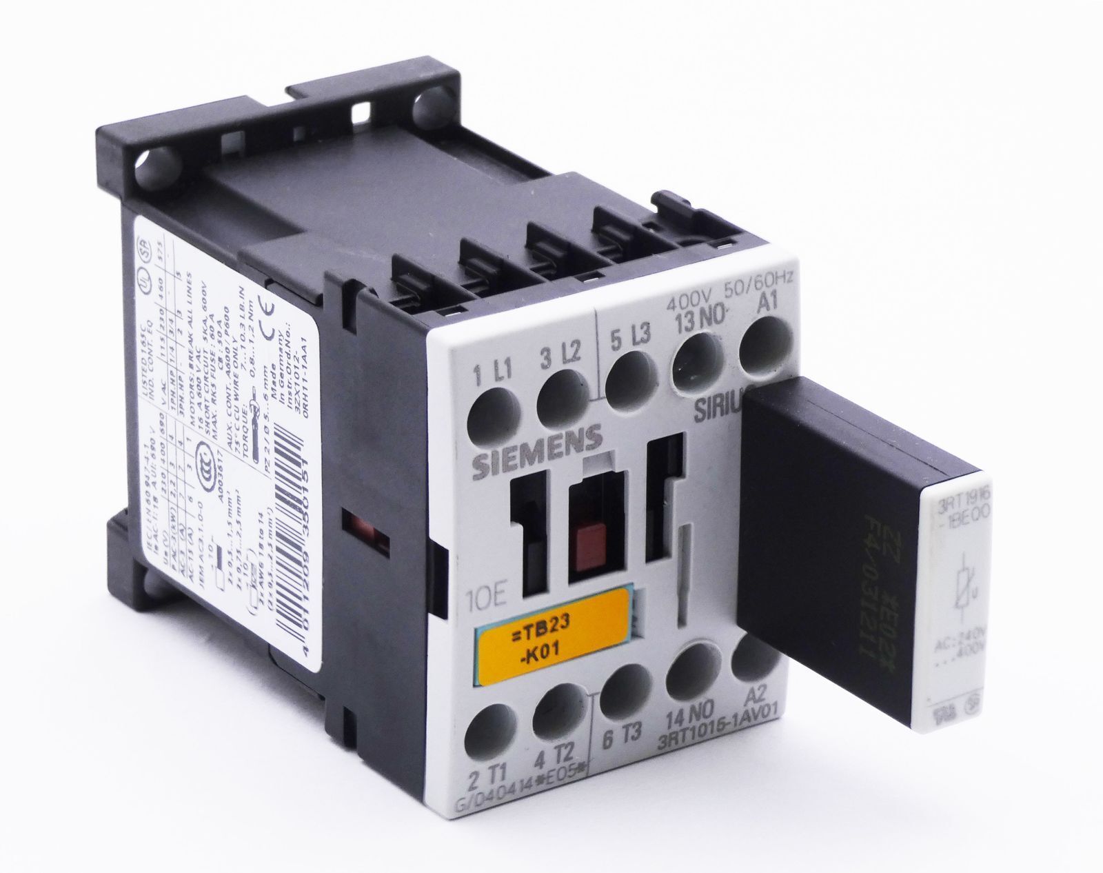 Siemens Sirius 3RT1015-1AV01 E:05 + 3RT1916-1BE00 -used-