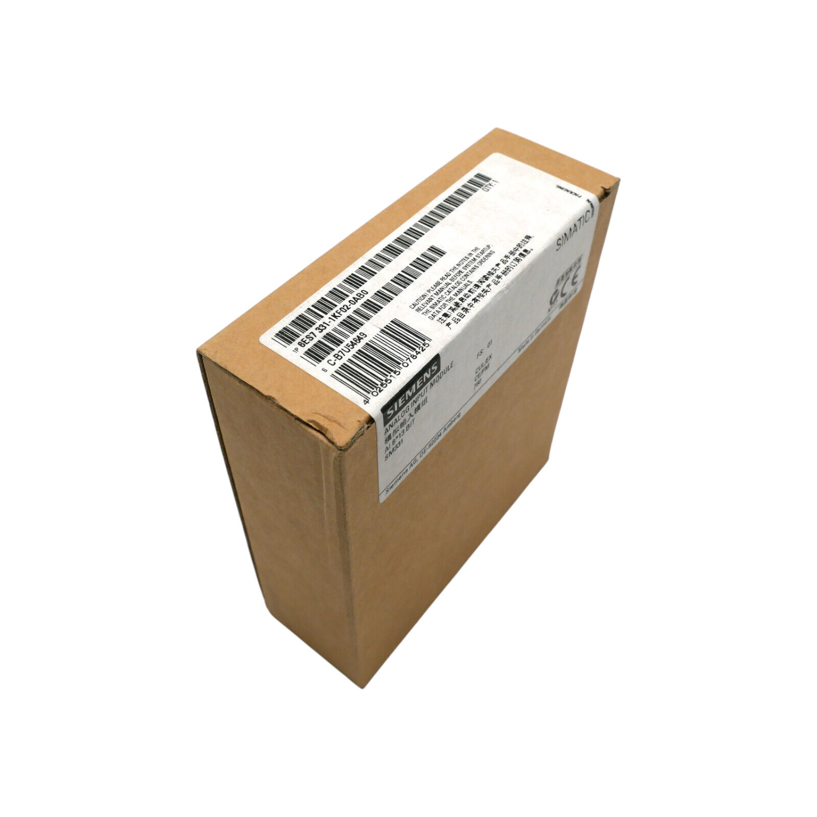 Siemens SIMATIC S7-300 6ES7 331-1KF02-0AB0 FS:01 Analog Input -sealed-