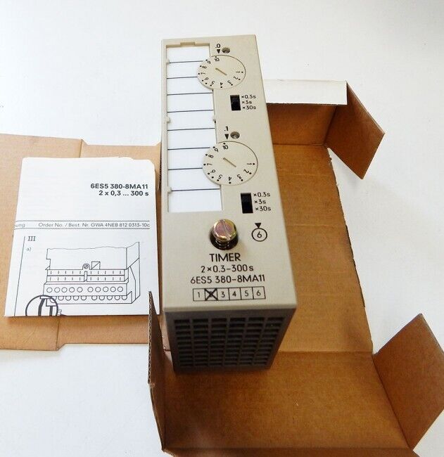 Siemens Simatic S5 6ES5 380-8MA11 E:02 Timer Modules -Unused/Original Packaging-