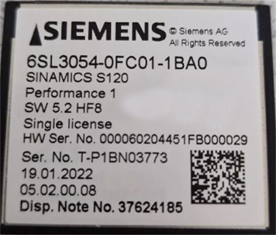 6SL3054-0FC01-1BA0 Ipcs New Sealed Siemens CF Card 6SL3054-0FC01-1BA0